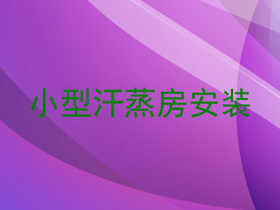小型汗蒸房安装