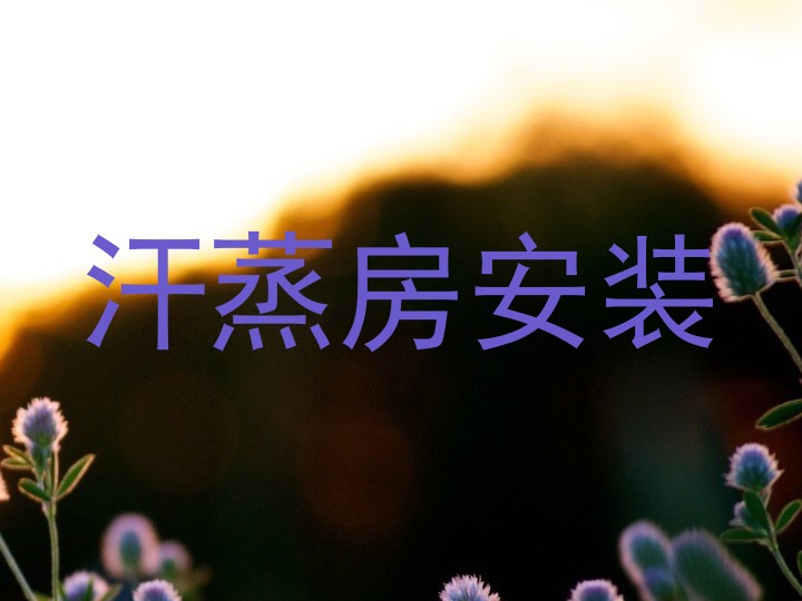 汗蒸房安装