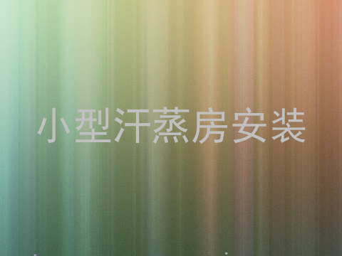 小型汗蒸房安装
