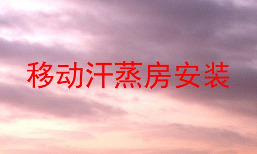 移动汗蒸房安装