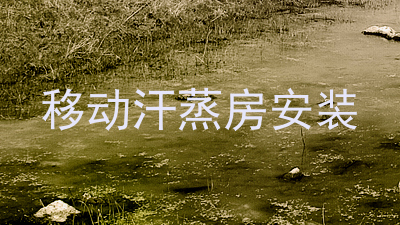 移动汗蒸房安装