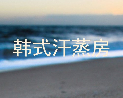 韩式汗蒸房