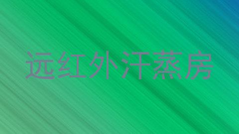 远红外汗蒸房