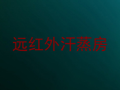 远红外汗蒸房