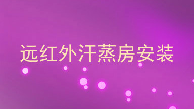 远红外汗蒸房安装