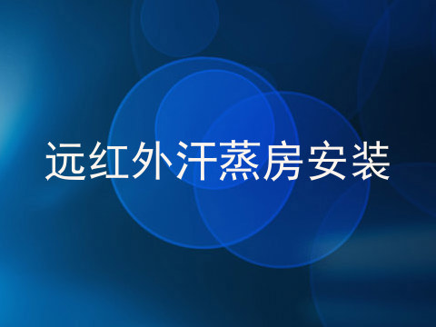 远红外汗蒸房安装