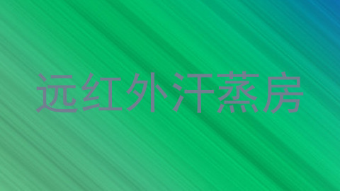 远红外汗蒸房