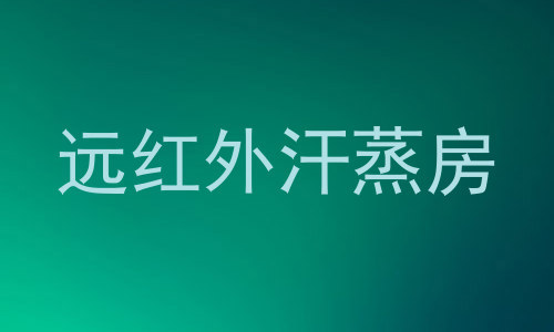 远红外汗蒸房