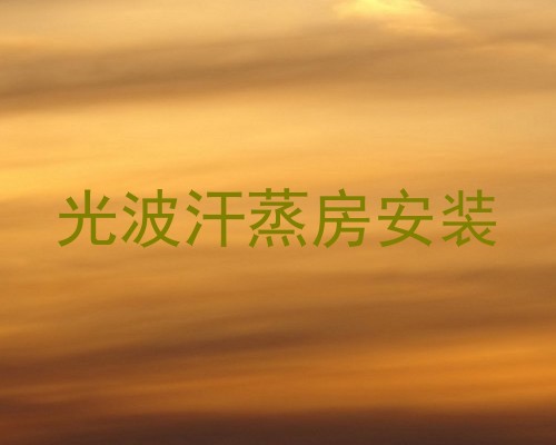光波汗蒸房安装