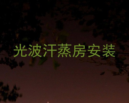 光波汗蒸房安装