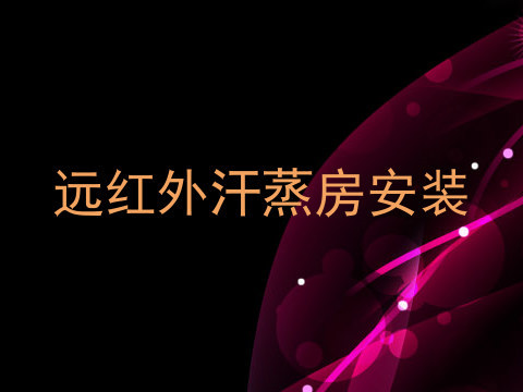远红外汗蒸房安装