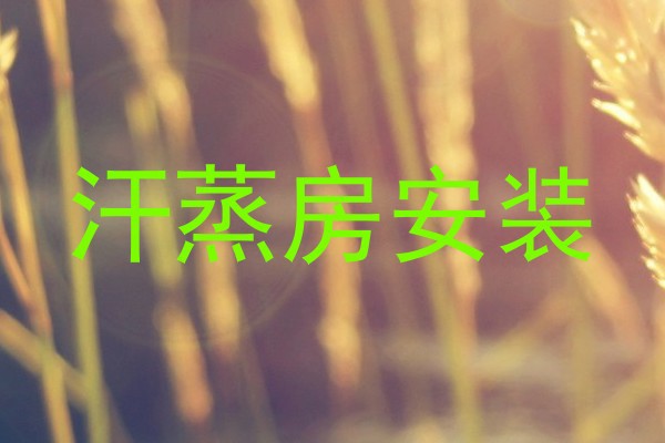 汗蒸房安装