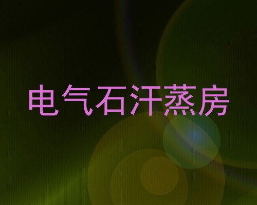 电气石汗蒸房