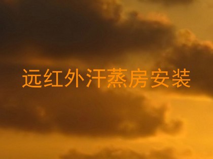 远红外汗蒸房安装