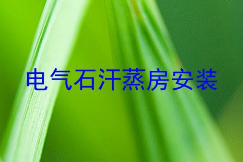 电气石汗蒸房安装
