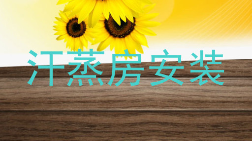 汗蒸房安装