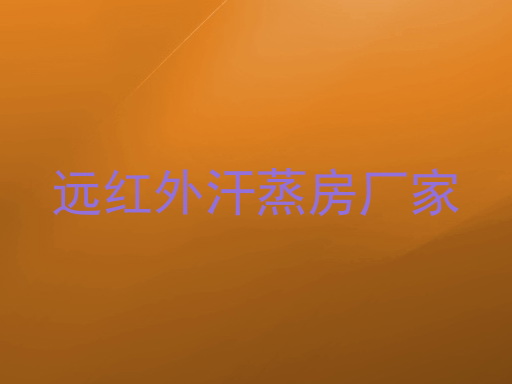 远红外汗蒸房厂家