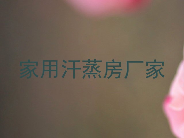 家用汗蒸房厂家