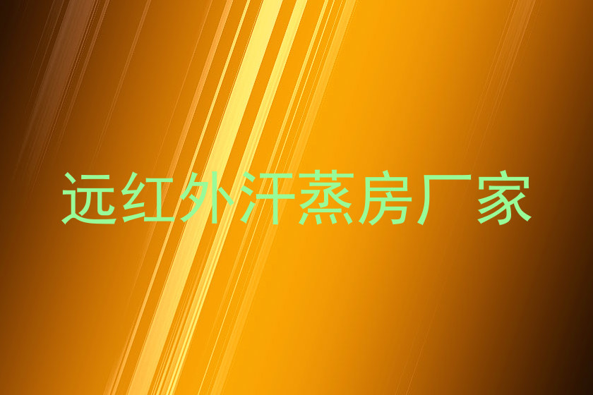 远红外汗蒸房厂家