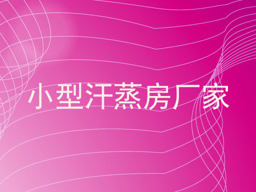 小型汗蒸房厂家