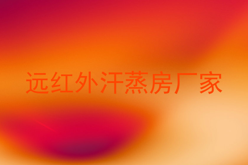远红外汗蒸房厂家