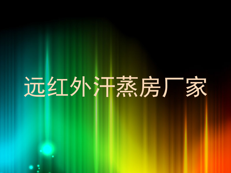 远红外汗蒸房厂家