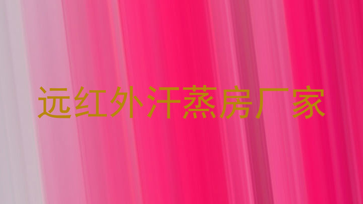 远红外汗蒸房厂家