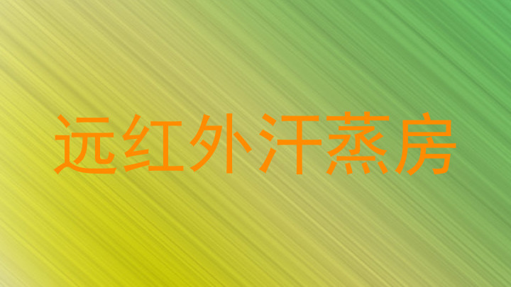 远红外汗蒸房