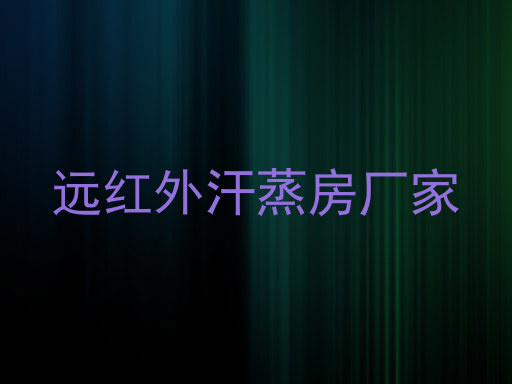 远红外汗蒸房厂家
