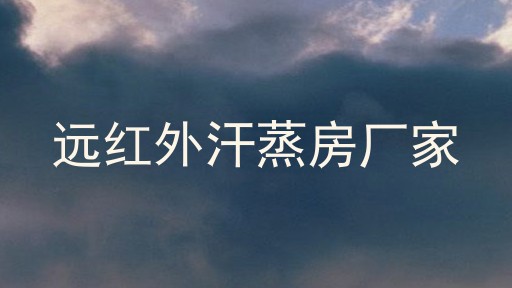 远红外汗蒸房厂家