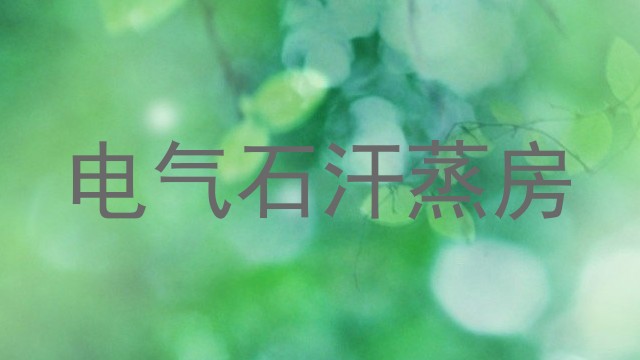 电气石汗蒸房