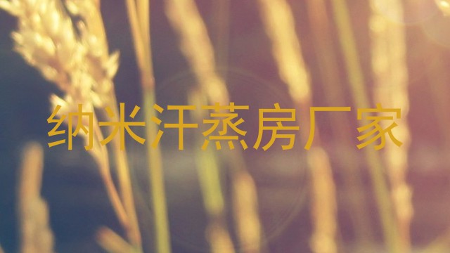 纳米汗蒸房厂家