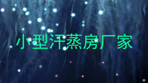 小型汗蒸房厂家