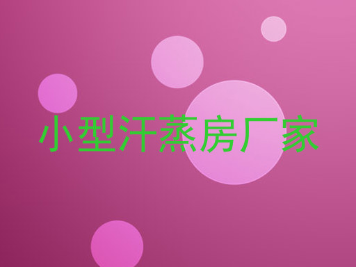 小型汗蒸房厂家