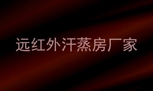 远红外汗蒸房厂家