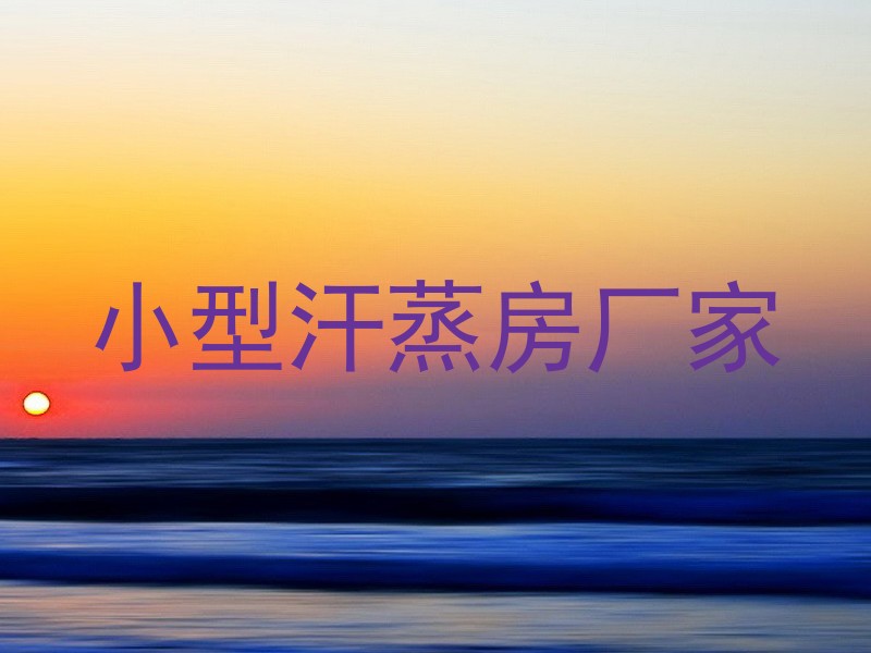 小型汗蒸房厂家