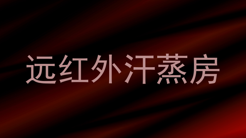 远红外汗蒸房