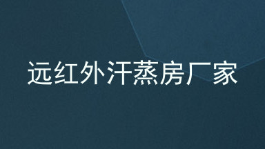 远红外汗蒸房厂家