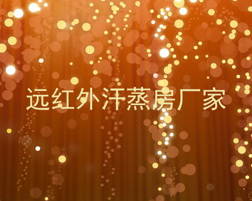 远红外汗蒸房厂家