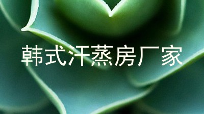 韩式汗蒸房厂家