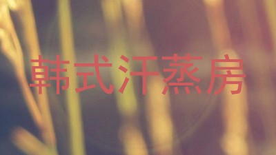 韩式汗蒸房