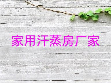 家用汗蒸房厂家