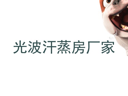 光波汗蒸房厂家