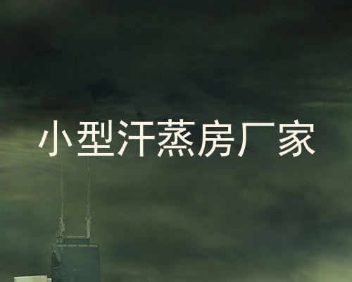 小型汗蒸房厂家