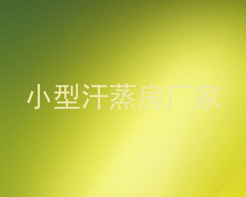 小型汗蒸房厂家