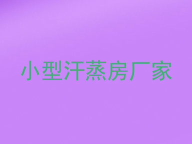 小型汗蒸房厂家