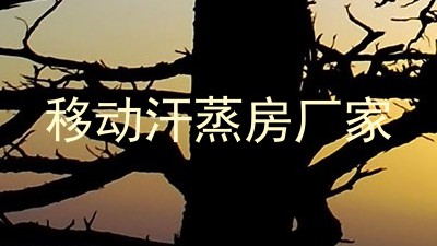 移动汗蒸房厂家