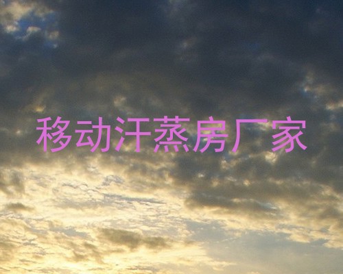 移动汗蒸房厂家