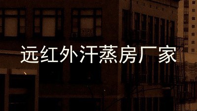 远红外汗蒸房厂家
