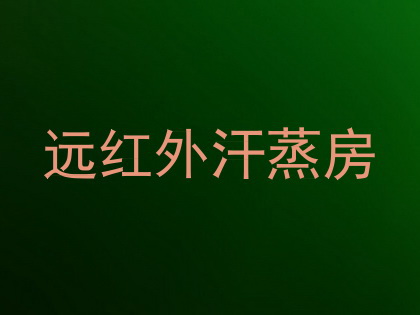 远红外汗蒸房